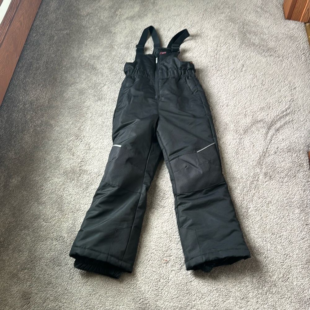 Swiss Tech Black Snow Bib Overalls Insulated Ski Snow Pants SIZE M